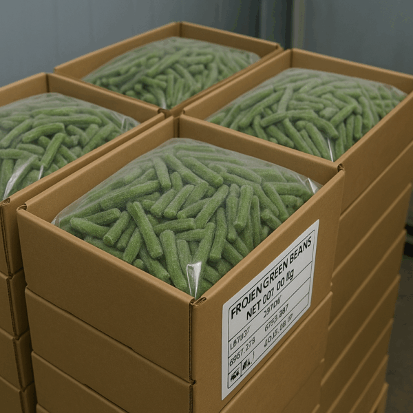 Frozen Green Beans – 100 USD/Ton – Min 1 Cargo (4 Tons)